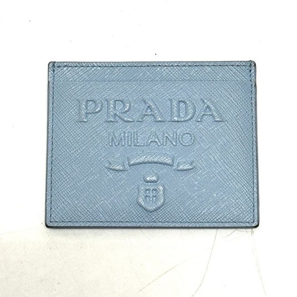 PRADA Embossed logo Pass Case Card Case - Picture 1 of 15